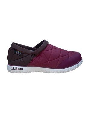 L.L.Bean Men’s Red Dark Earth Nylon Ultralight PrimaLoft Slip-On Shoes Size 12M